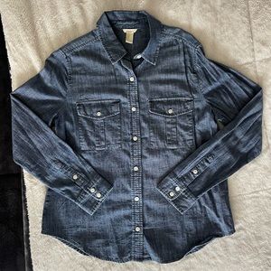 FOREVER 21 DENIM BUTTON UP